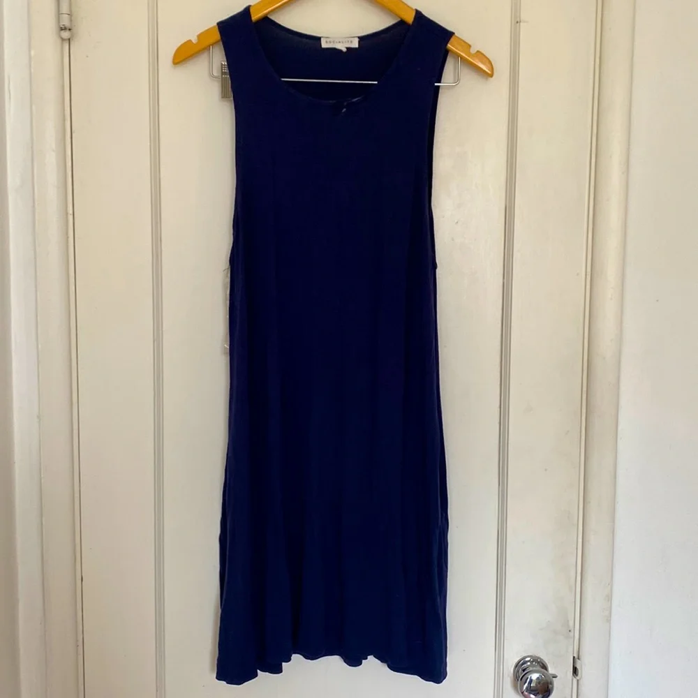 Socialite navy tank dress - Picture 1 of 4